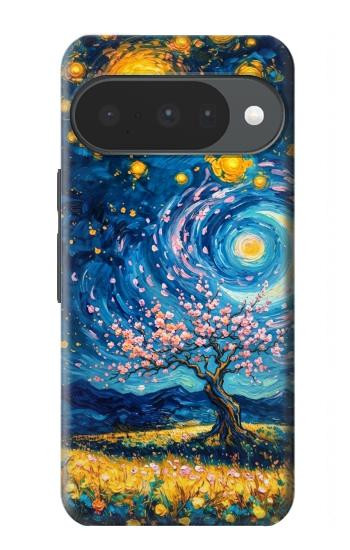 S4081 幻想銀河夜空アート Dreamy Spiral Galaxy Night Sky Art Google Pixel 10, 10 Pro バックケース、フリップケース・カバー
