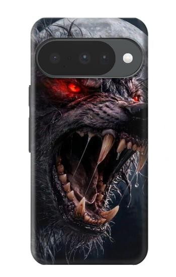 S4094 月夜のオオカミ Wolf Moonlight Fantasy Art Google Pixel 10, 10 Pro バックケース、フリップケース・カバー
