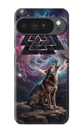 S4110 オオカミと古代紋章 Mystic Wolf Ancient Symbol Artwork Google Pixel 10 Pro XL バックケース、フリップケース・カバー