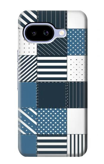 S4082 モダンパッチワーク柄 Modern Geometric Patchwork Pattern Google Pixel 9a バックケース、フリップケース・カバー