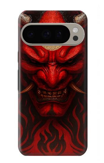 S4099 赤鬼幻想アート Mystic Red Demon Illustration Google Pixel 9 Pro バックケース、フリップケース・カバー