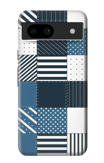S4082 モダンパッチワーク柄 Modern Geometric Patchwork Pattern Google Pixel 8a バックケース、フリップケース・カバー