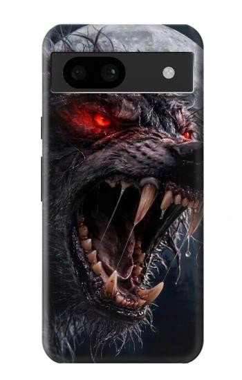S4094 月夜のオオカミ Wolf Moonlight Fantasy Art Google Pixel 8a バックケース、フリップケース・カバー