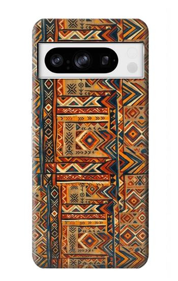 S4079 トライバル幾何学柄 Tribal Geometric Ethnic Pattern Google Pixel 8 pro バックケース、フリップケース・カバー