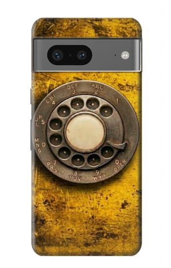 S4107 レトロ電話ダイヤル Retro Rotary Phone Dial Vintage Google Pixel 7a バックケース、フリップケース・カバー