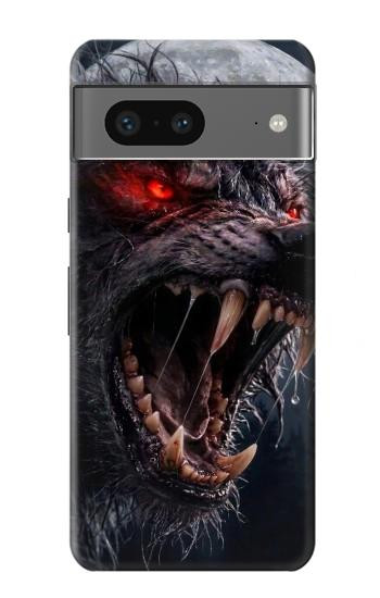 S4094 月夜のオオカミ Wolf Moonlight Fantasy Art Google Pixel 7 バックケース、フリップケース・カバー