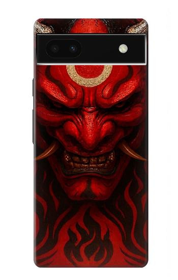 S4099 赤鬼幻想アート Mystic Red Demon Illustration Google Pixel 6a バックケース、フリップケース・カバー