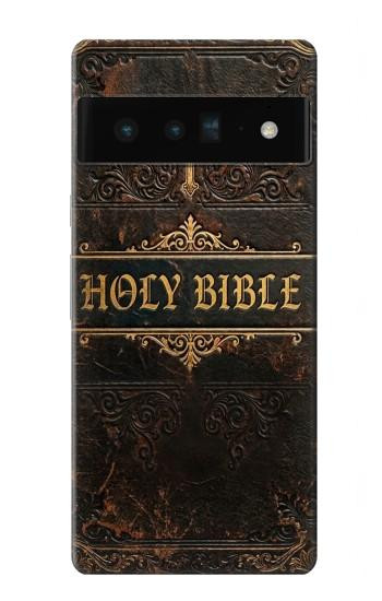 S4109 アンティーク聖書風表紙 Vintage Antique Bible Book Cover Art Google Pixel 6 Pro バックケース、フリップケース・カバー