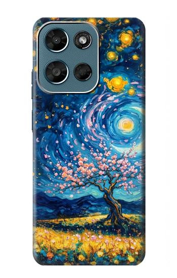 S4081 幻想銀河夜空アート Dreamy Spiral Galaxy Night Sky Art Motorola Moto G (2026), G Play (2026) バックケース、フリップケース・カバー