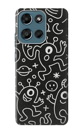 S4101 モンスター柄 Cute Cartoon Monster Pattern Motorola Moto G (2026), G Play (2026) バックケース、フリップケース・カバー