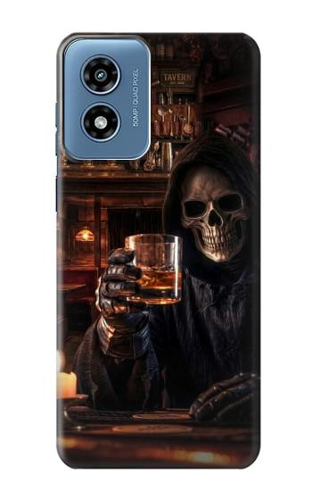 S4102 スカルバーアート Vintage Skull Tavern Artwork Motorola Moto G Play 4G (2024) バックケース、フリップケース・カバー