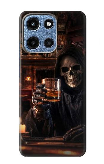 S4102 スカルバーアート Vintage Skull Tavern Artwork Motorola Moto G 5G (2025) バックケース、フリップケース・カバー