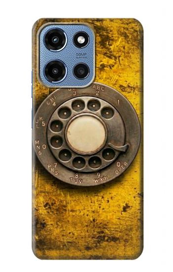 S4107 レトロ電話ダイヤル Retro Rotary Phone Dial Vintage Motorola Moto G 5G (2025) バックケース、フリップケース・カバー