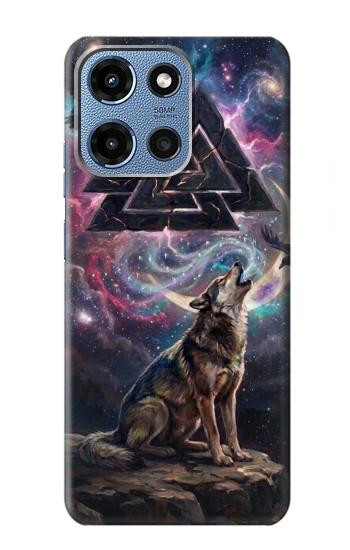 S4110 オオカミと古代紋章 Mystic Wolf Ancient Symbol Artwork Motorola Moto G 5G (2025) バックケース、フリップケース・カバー