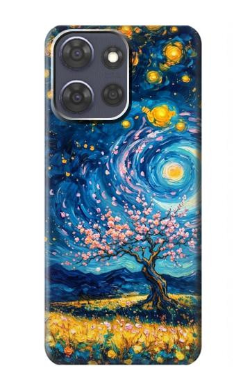 S4081 幻想銀河夜空アート Dreamy Spiral Galaxy Night Sky Art Motorola Moto G Power (2025,2026) バックケース、フリップケース・カバー
