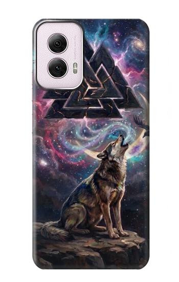 S4110 オオカミと古代紋章 Mystic Wolf Ancient Symbol Artwork Motorola Moto G Power 5G (2024) バックケース、フリップケース・カバー