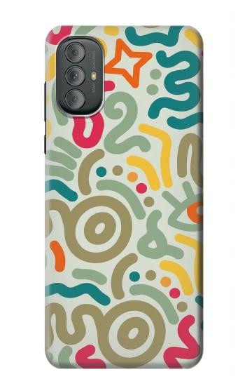 S4078 カラフル落書き柄 Abstract Colorful Doodle Pattern Motorola Moto G Power 2022, G Play 2023 バックケース、フリップケース・カバー