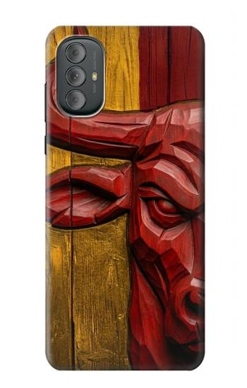 S4098 スペイン闘牛アート Span Bull Carved Artwork Motorola Moto G Power 2022, G Play 2023 バックケース、フリップケース・カバー