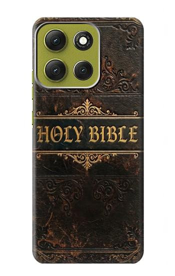 S4109 アンティーク聖書風表紙 Vintage Antique Bible Book Cover Art Motorola Moto G86 バックケース、フリップケース・カバー