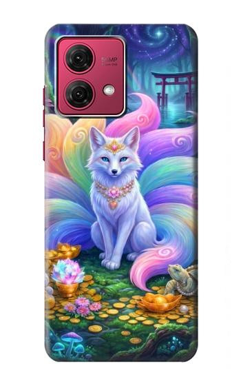 S4088 幻想キツネ精霊 Fantasy Fox Spirit Magical Artwork Motorola Moto G84 バックケース、フリップケース・カバー