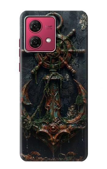 S4106 アンカーと舵輪アート Vintage Maritime Anchor Helm Art Motorola Moto G84 バックケース、フリップケース・カバー