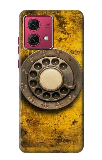 S4107 レトロ電話ダイヤル Retro Rotary Phone Dial Vintage Motorola Moto G84 バックケース、フリップケース・カバー
