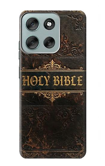 S4109 アンティーク聖書風表紙 Vintage Antique Bible Book Cover Art Motorola Moto G56 バックケース、フリップケース・カバー