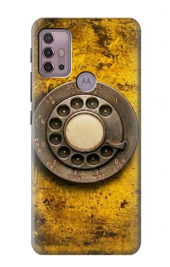 S4107 レトロ電話ダイヤル Retro Rotary Phone Dial Vintage Motorola Moto G30, G20, G10 バックケース、フリップケース・カバー