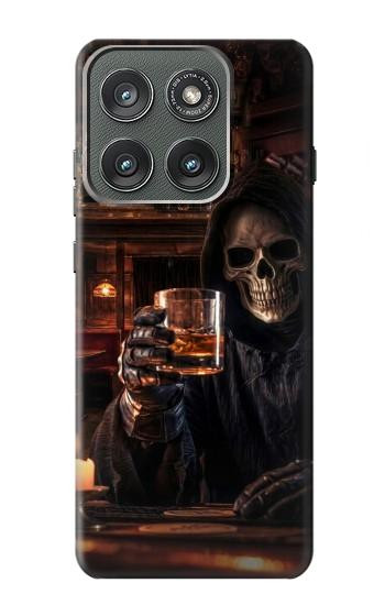 S4102 スカルバーアート Vintage Skull Tavern Artwork Motorola Edge (2025) バックケース、フリップケース・カバー