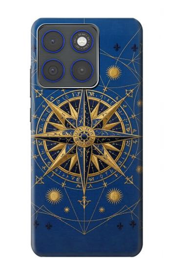 S4086 マリンコンパス柄 Nautical Compass Maritime Design Motorola Edge 70 バックケース、フリップケース・カバー
