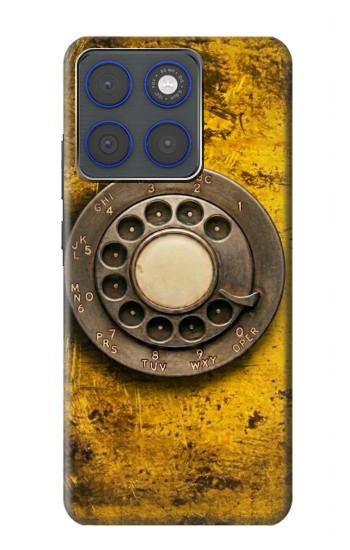 S4107 レトロ電話ダイヤル Retro Rotary Phone Dial Vintage Motorola Edge 70 バックケース、フリップケース・カバー