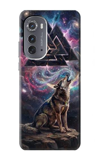 S4110 オオカミと古代紋章 Mystic Wolf Ancient Symbol Artwork Motorola Edge (2022) バックケース、フリップケース・カバー