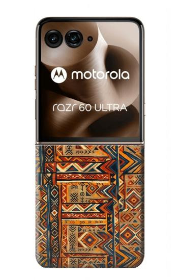 S4079 トライバル幾何学柄 Tribal Geometric Ethnic Pattern Motorola Razr 70 Ultra, 60 Ultra, 50 Ultra, Ultra 2026, Ultra 2025 バックケース、フリップケース・カバー