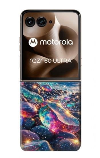S4084 虹色ファンタジー波 Rainbow Ocean Wave Fantasy Motorola Razr 70 Ultra, 60 Ultra, 50 Ultra, Ultra 2026, Ultra 2025 バックケース、フリップケース・カバー