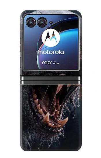 S4094 月夜のオオカミ Wolf Moonlight Fantasy Art Motorola Razr 40 Ultra バックケース、フリップケース・カバー
