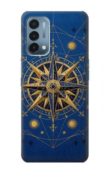 S4086 マリンコンパス柄 Nautical Compass Maritime Design OnePlus Nord N200 5G バックケース、フリップケース・カバー