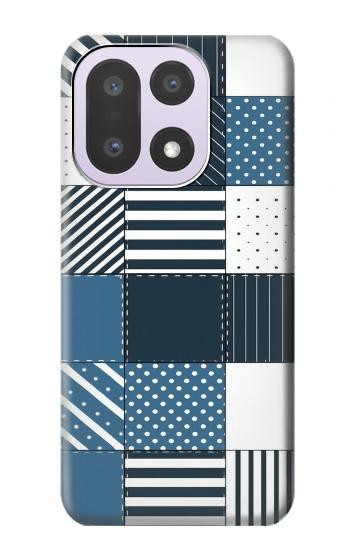 S4082 モダンパッチワーク柄 Modern Geometric Patchwork Pattern OnePlus 15 バックケース、フリップケース・カバー