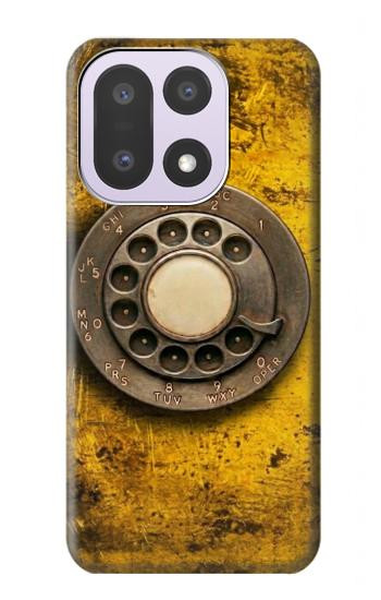 S4107 レトロ電話ダイヤル Retro Rotary Phone Dial Vintage OnePlus 15 バックケース、フリップケース・カバー