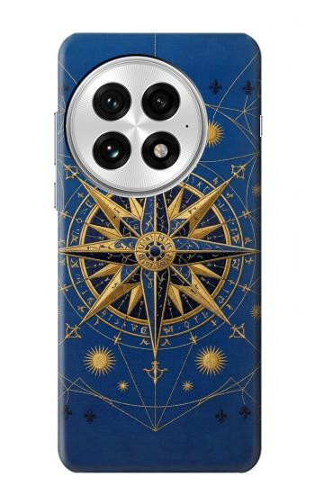 S4086 マリンコンパス柄 Nautical Compass Maritime Design OnePlus 13 バックケース、フリップケース・カバー