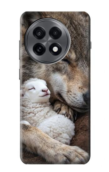 S4089 オオカミと子羊 Gentle Wolf And Lamb Friendship Art OnePlus 13R バックケース、フリップケース・カバー