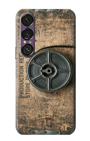 S4108 レトロフィルムアート Vintage Camera Film Reel Artwork Sony Xperia 1 VII バックケース、フリップケース・カバー