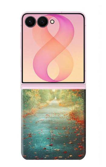 S0913 森の中の道 Road Through The Woods Samsung Galaxy Z Flip 8 バックケース、フリップケース・カバー