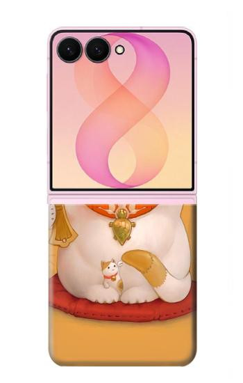 S1217 マネキネコ Maneki Neko Lucky Cat Samsung Galaxy Z Flip 8 バックケース、フリップケース・カバー