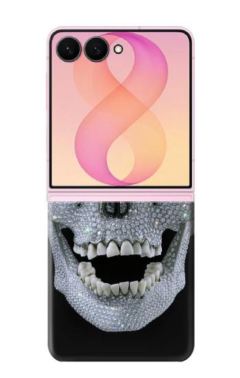 S1286 ダイヤモンドスカル Diamond Skull Samsung Galaxy Z Flip 8 バックケース、フリップケース・カバー
