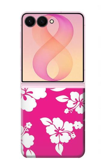 S2246 ハワイのハイビスカスピンク柄 Hawaiian Hibiscus Pink Pattern Samsung Galaxy Z Flip 8 バックケース、フリップケース・カバー