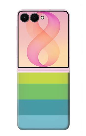 S2363 レインボー柄 Rainbow Pattern Samsung Galaxy Z Flip 8 バックケース、フリップケース・カバー