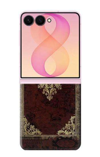 S3014 ヴィンテージマップブックカバー Vintage Map Book Cover Samsung Galaxy Z Flip 8 バックケース、フリップケース・カバー