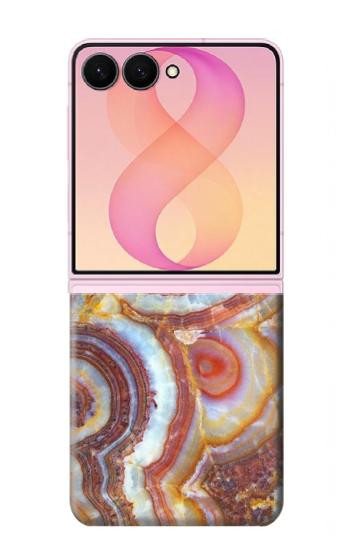 S3034 大理石グラフィック Colored Marble Texture Printed Samsung Galaxy Z Flip 8 バックケース、フリップケース・カバー