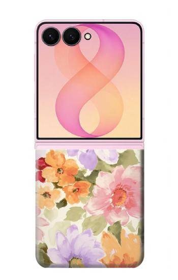 S3035 花 Sweet Flower Painting Samsung Galaxy Z Flip 8 バックケース、フリップケース・カバー