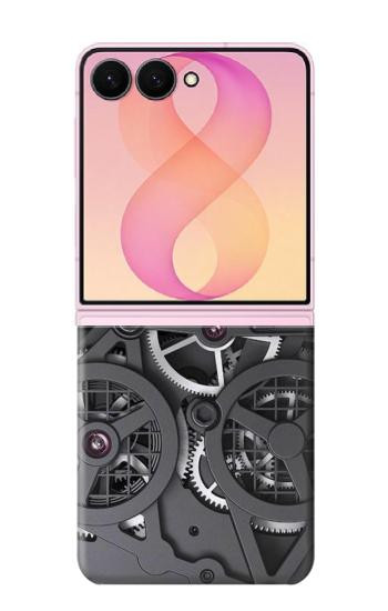 S3176 時計の中 Inside Watch Black Samsung Galaxy Z Flip 8 バックケース、フリップケース・カバー